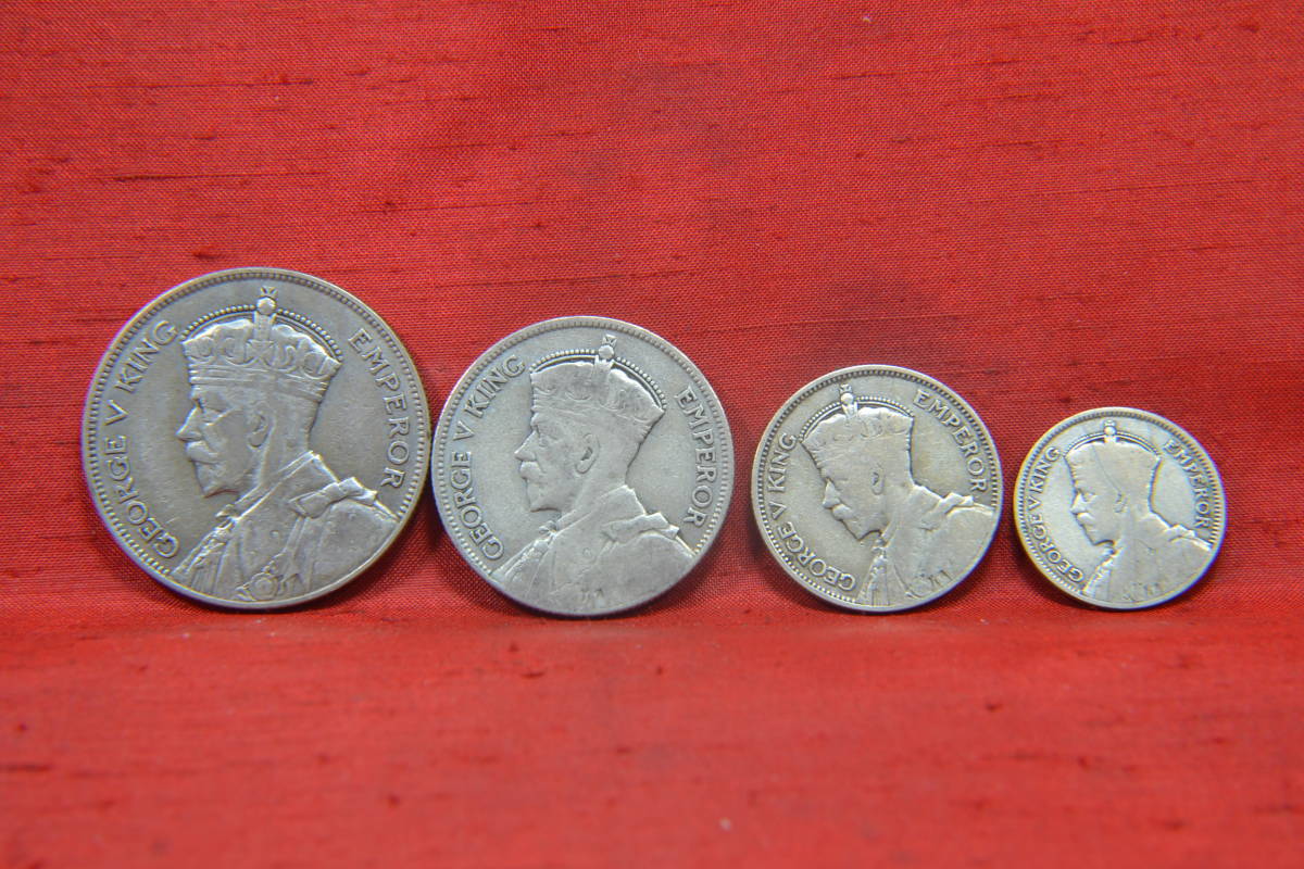 身辺整理・二ユージーランド銀貨8枚銅貨3枚7コイン入りコインセット