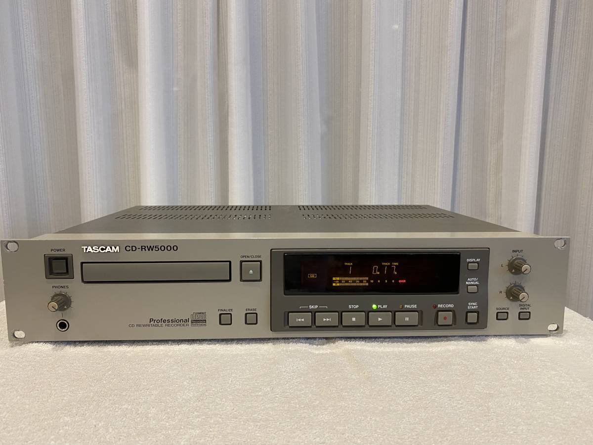 ◇ 名機 TASCAM CD-RW5000 程度極上 完動品 CD PLAYER / CD WRITEABLE