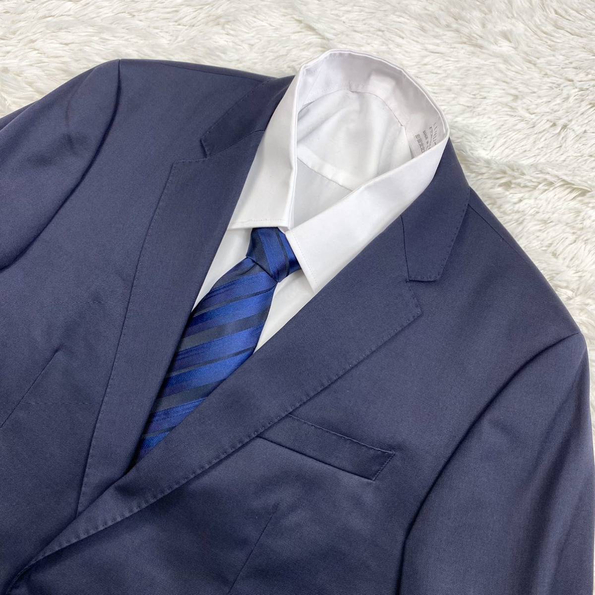 奇跡のXXXL！美品✨ヒューゴボス セットアップ グアベロ Super120 ヒューゴボス【王者の風格】HUGO BOSS スーツ GUABELLO グアベロ