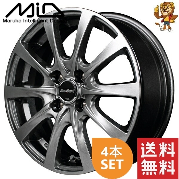 ホイール4本セット MID Euro SPEED F10 (MG0) 12インチ 3.5J PCD:100