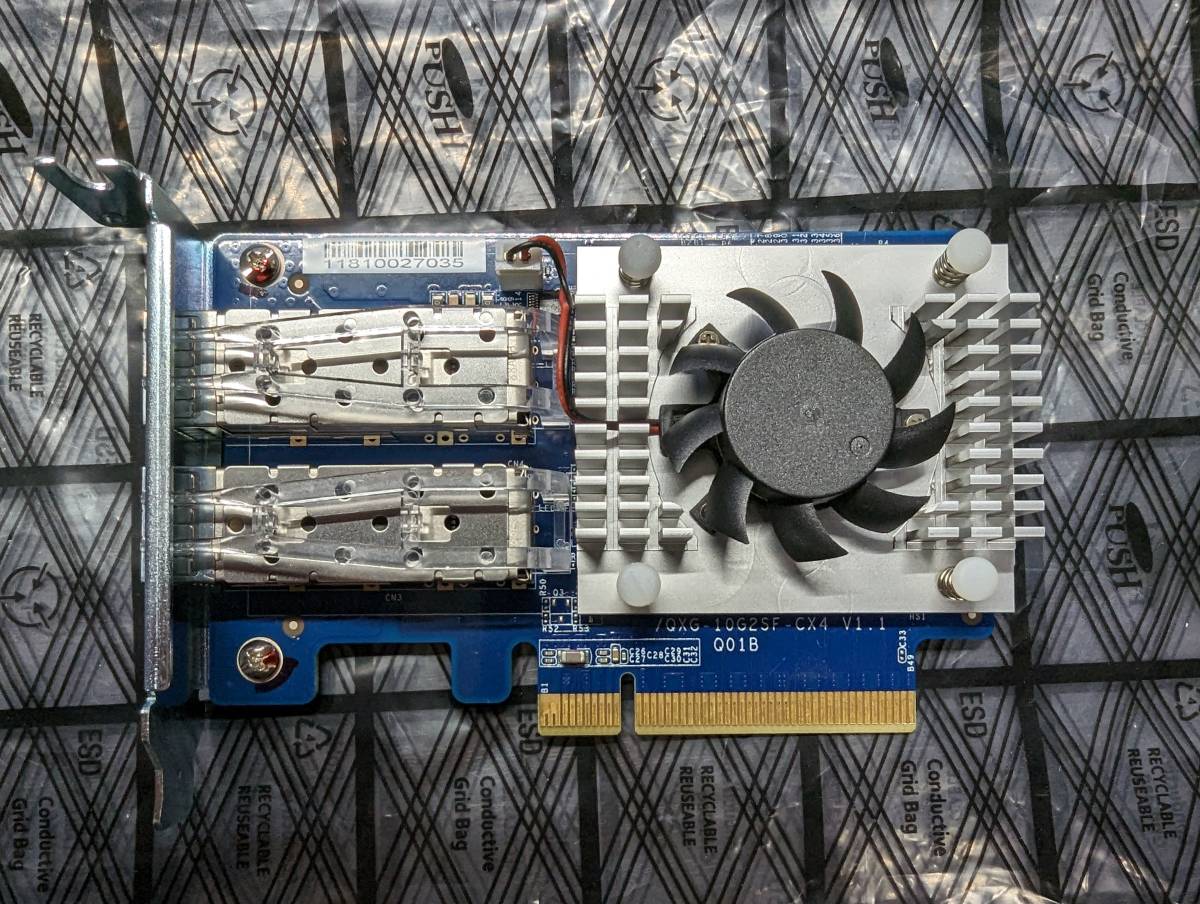 ジャンク品】QNAP 10G SFP+ 2port QXG-10G2SF-CX4 (Mellanox ConnectX
