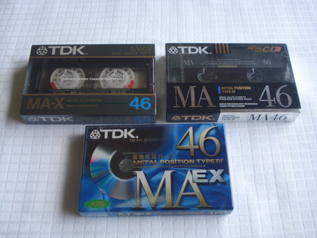 ☆TDK☆メタル　カセットテープ☆3本セット☆未使用品☆METAL☆