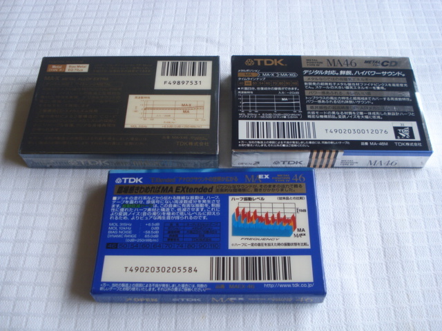 ☆TDK☆メタル　カセットテープ☆3本セット☆未使用品☆METAL☆