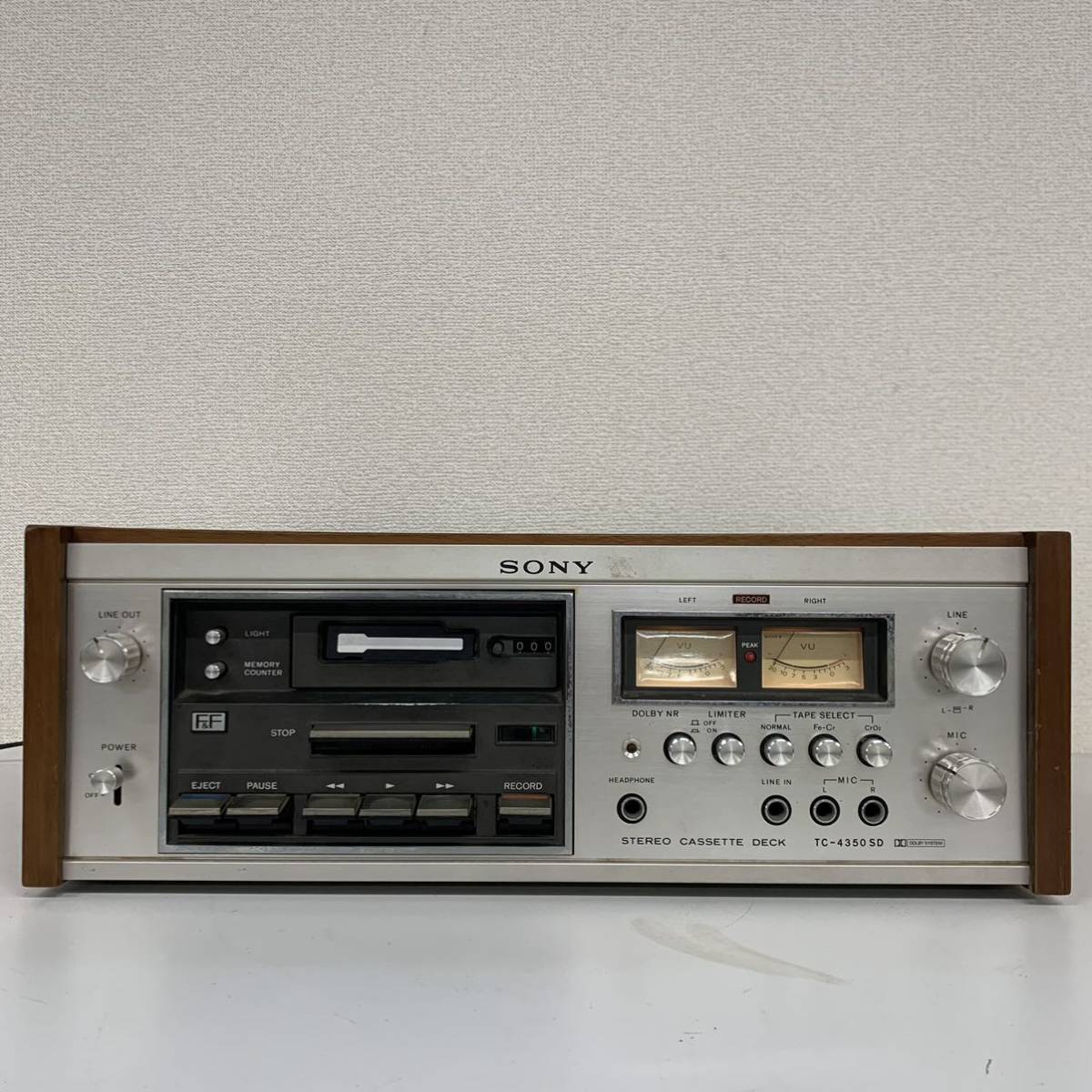 Ia-2】 SONY TC-4350 SD カセットデッキ STEREO CASSETTE DECK ソニー