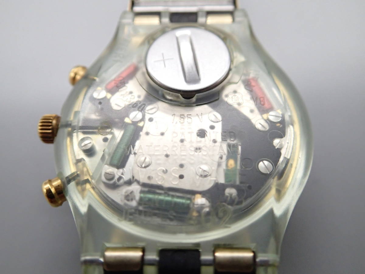 AZ353/動作品 スウォッチ swatch/電池交換済 クォーツ 腕時計/クロノ 