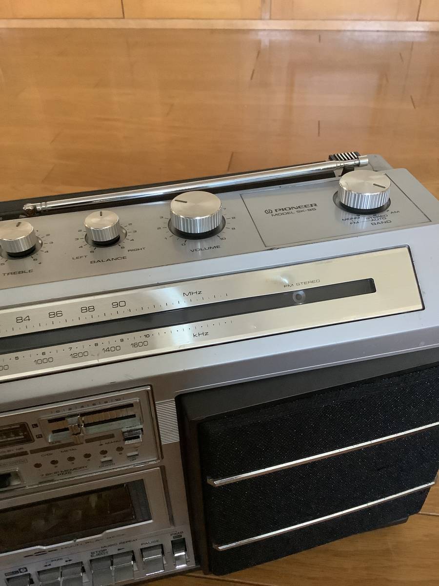 ジャンク レア品 PIONEER パイオニア ラジカセ SK-95 昭和レトロ 昭和