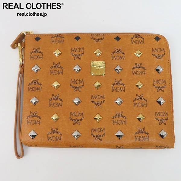2026，新品 MCM/エムシーエム スタッズクラッチバッグ モノグラム /LPL(かばん、バッグ)｜売買されたオークション情報、yahooの商品情報をアーカイブ公開 - オークファン かばん、バッグ