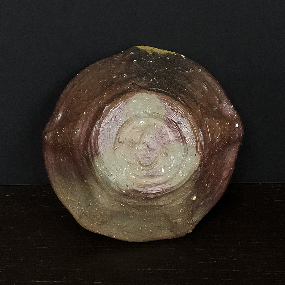 伝説の陶芸家 國吉清尚 焼締 珊瑚窯変 指掻五角鉢 向付 小服茶碗 (検索