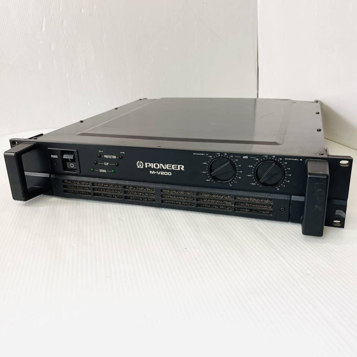 □Pioneer パイオニア M-V200 業務用2chパワーアンプ ☆現状 M-V200