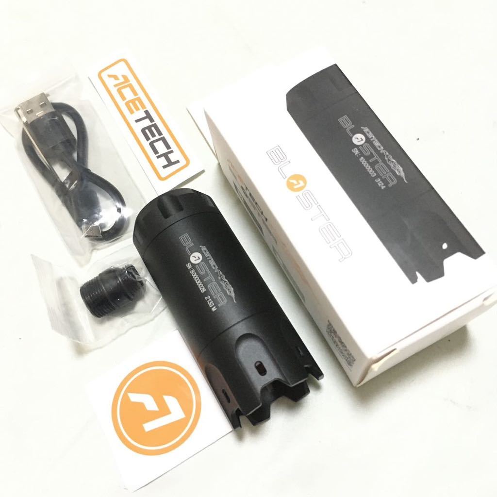 【超美品!!】ACETECH Blaster 銃火トレーサー， 銃火を模擬す， M14 逆ネジとM11正ネジ， サバゲー， グレーン蓄光弾 
