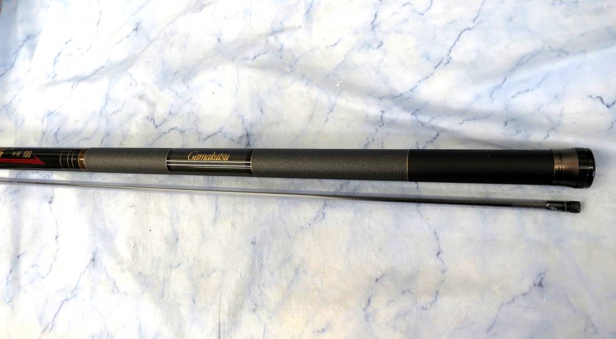 e 必見！ 中古品 F-tech 鮎 硬中硬 90 Gamakatsu がまかつ 釣竿 ！ 1円