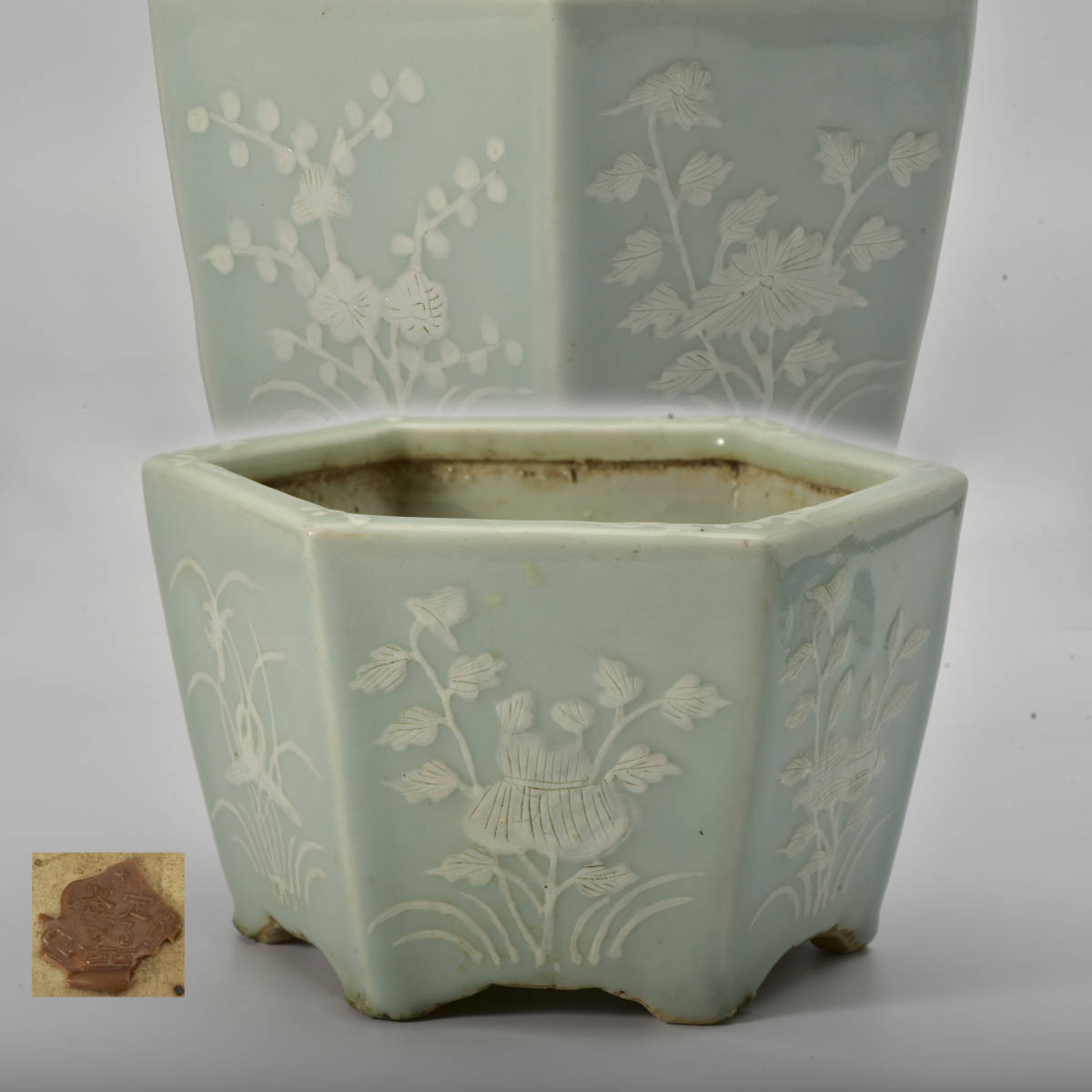 宋 哥窯青磁花瓶 中国美術唐物 宋朝期 青磁花口茶托 燭台 唐物 【公式