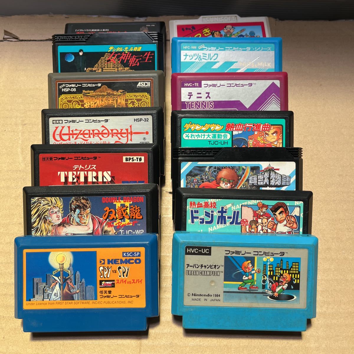 ファミコンソフト ファミコンカセット ゲーム 中古品 14本 まとめ売り 