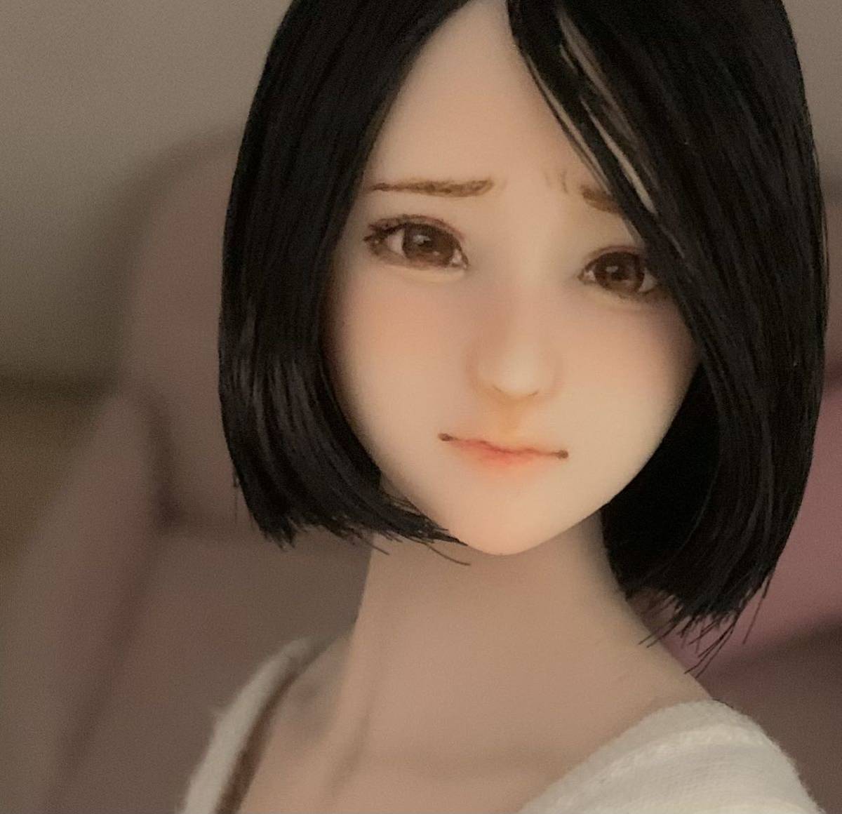 ☆1/6カスタムヘッド『葵』☆ Monsieur】1/6カスタムドールヘッド オビツ 萌菜 カスタムドールヘッド
