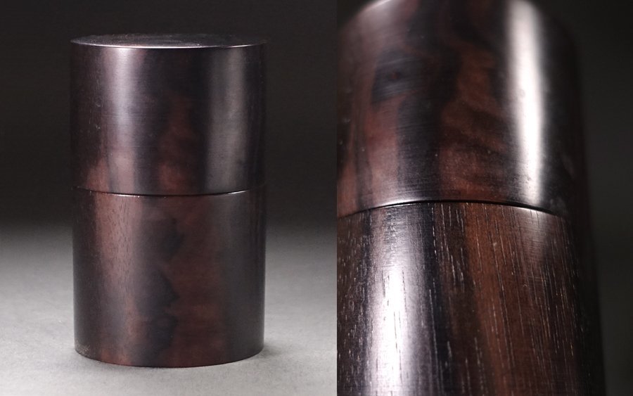 最新作，お得 &nabla;花&nabla;時代茶道具 縞黒檀中次 瀟洒にして格調高い姿の逸品(棗)｜売買されたオークション情報、yahooの商品情報をアーカイブ公開 - オークファン 棗