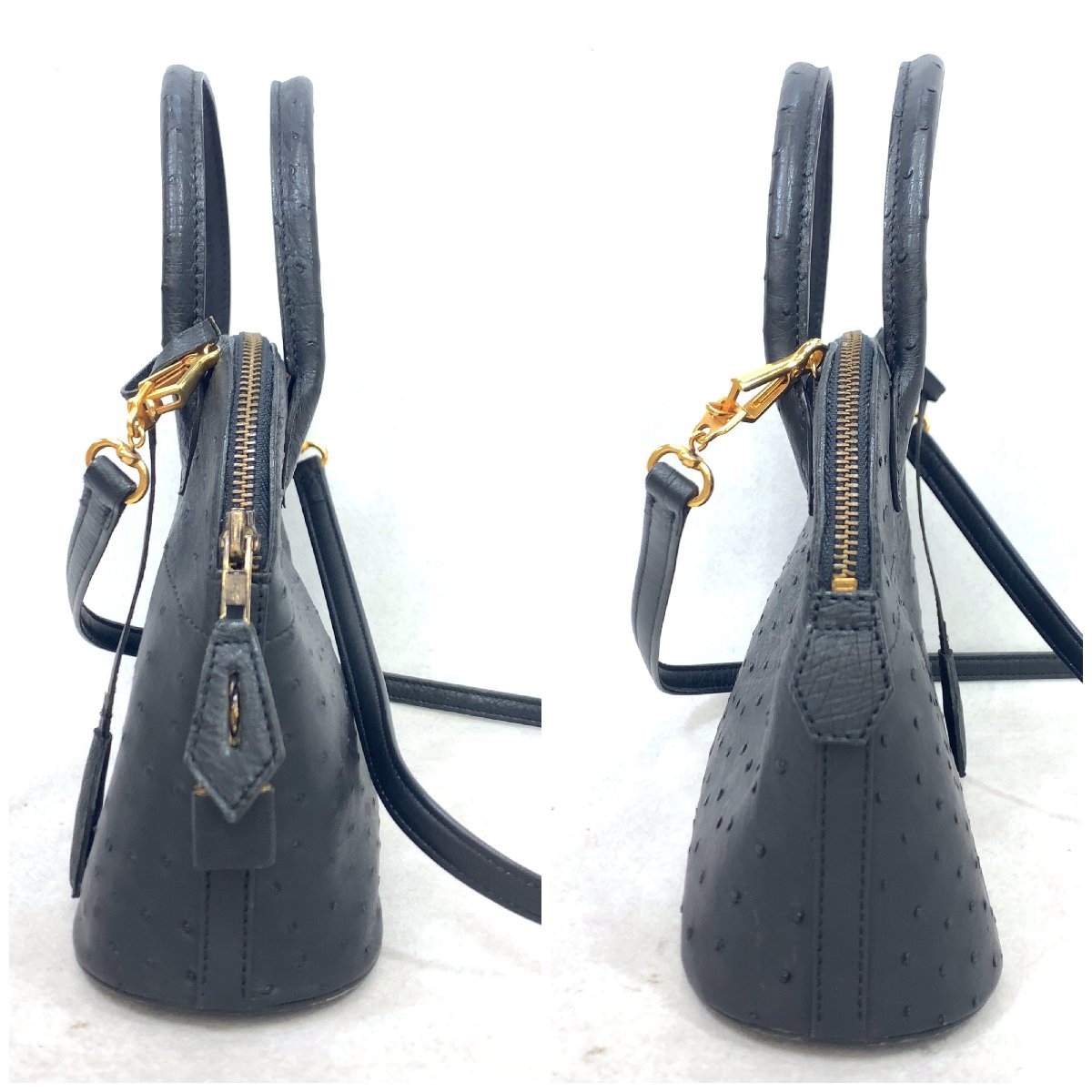 KWANPEN クワンペン ショルダーバッグ オーストリッチ ブランド鞄 