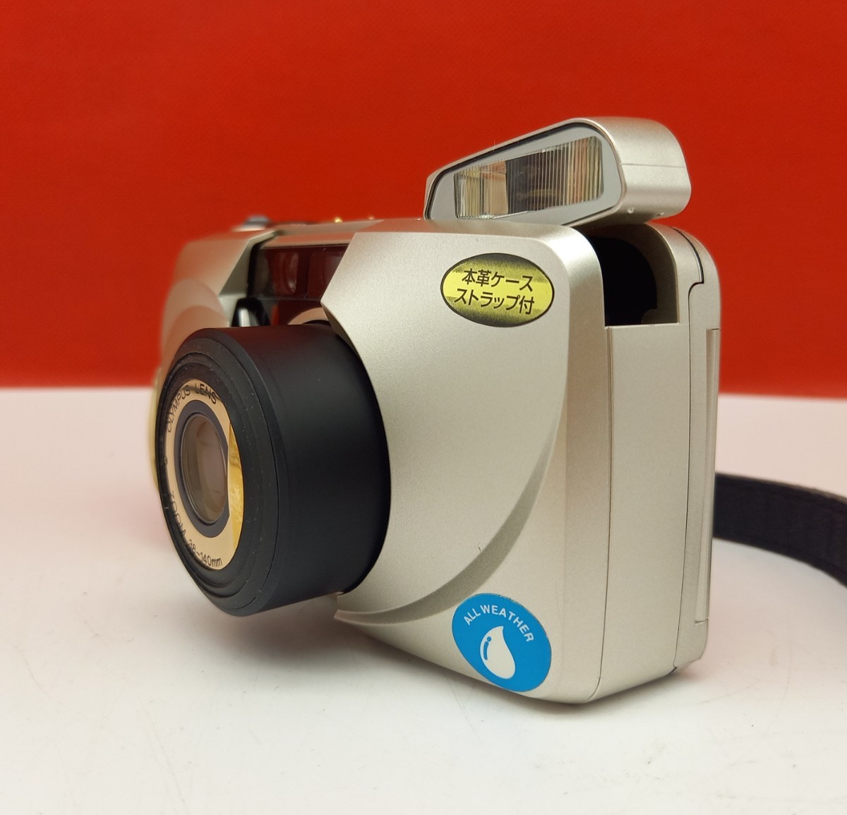 □A OLYMPUS μ ［mju:］ZOOM 140 DELUXE コンパクトフィルムカメラ