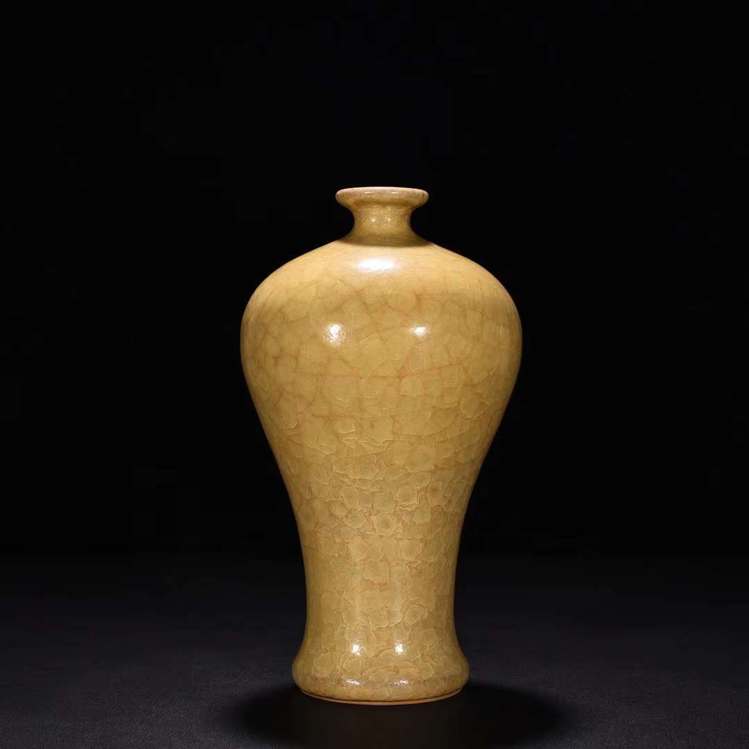 中国宋代磁州窑黑釉剔花梅瓶 中国古美術.宋時期瓷器.官窯彩絵梅瓶.唐物