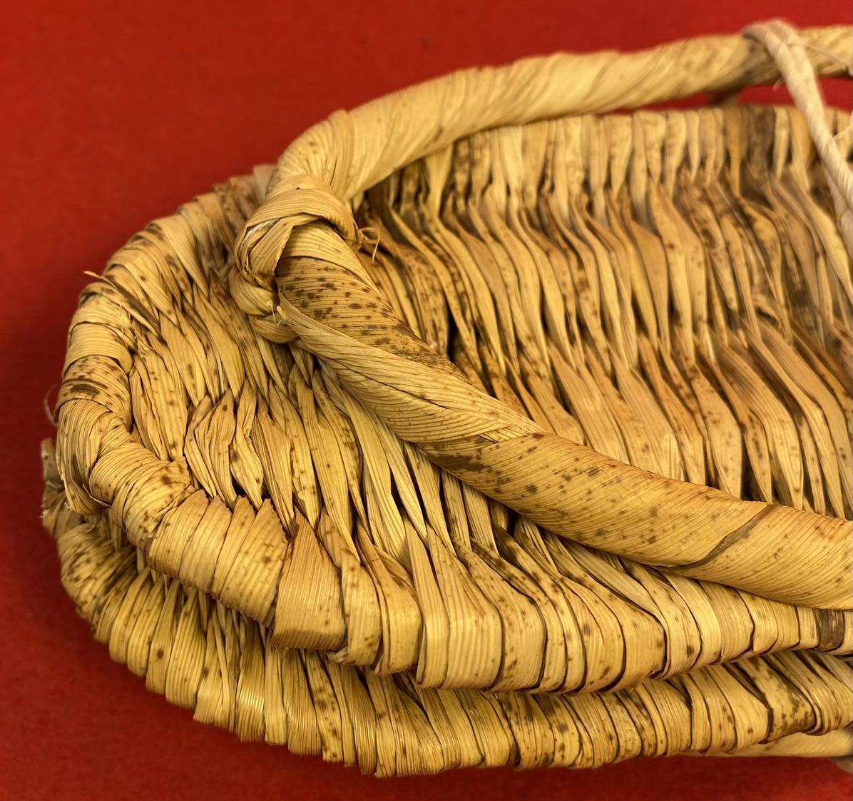 茶道具『露地草履 5客まとめて（約24cm）ほぼ未使用』露地道具 竹皮