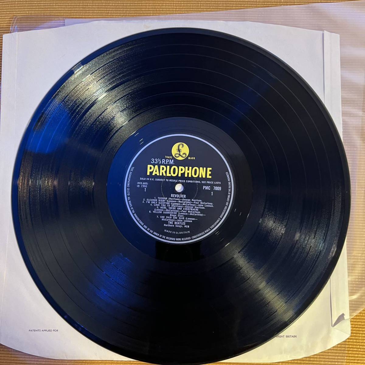 Beatles The UK Revolver LP 0 Vinyl Pressing Mono – 1st REVOLVER of 