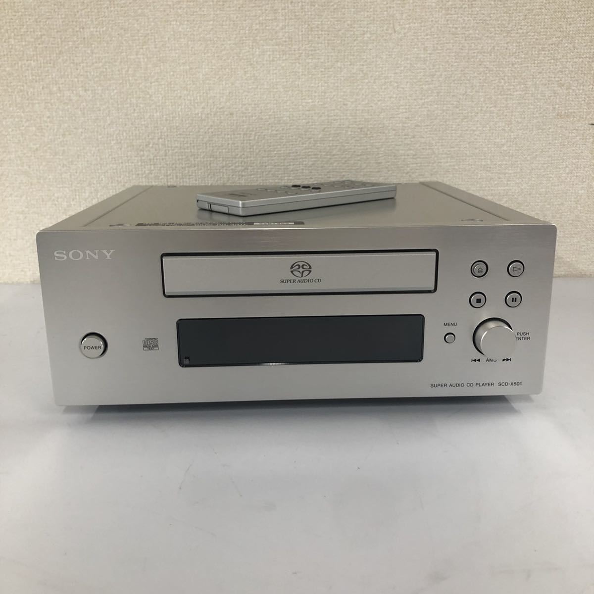 【E2】 SONY SCD-X501 CDプレーヤー ソニー 動作品 中古オーディオ リモコン付き 664-109