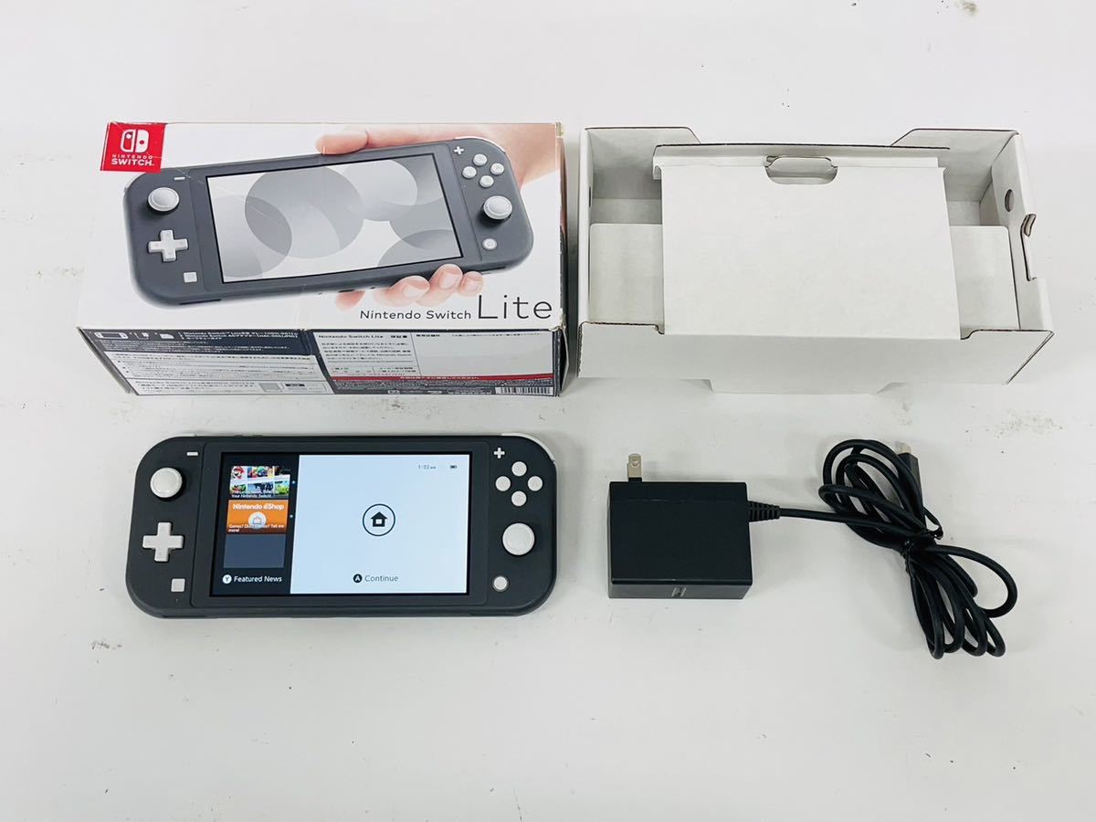 Nintendo Switch Nintendo Switch Lite Glay グレー 箱 充電器 内箱 有