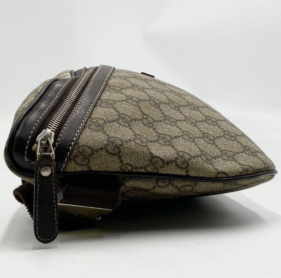 1円【極美品】GUCCI グッチ メンズ ウエストポーチ ボディバッグ 