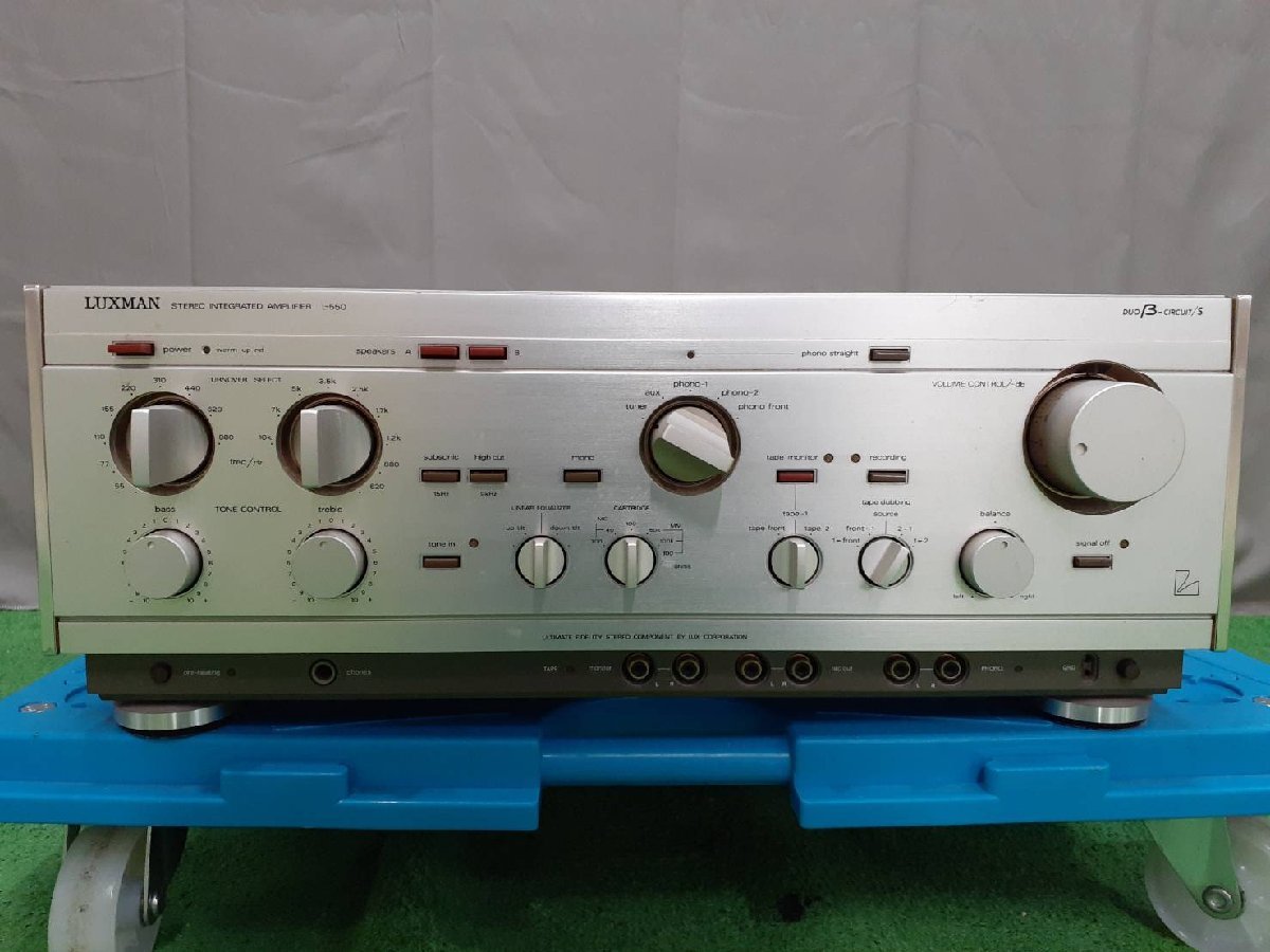 △7123 中古品 オーディオ機器 プリメインアンプ LUXMAN L-550 