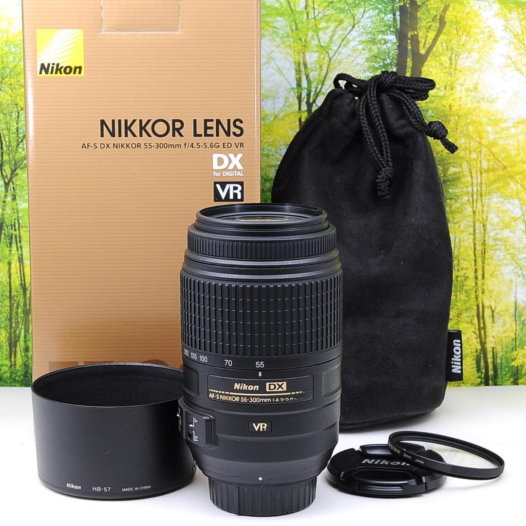 Nikon AF-S 55-300mm☆超望遠＆手振れ補正つき♪3788-1 モモカメハウス
