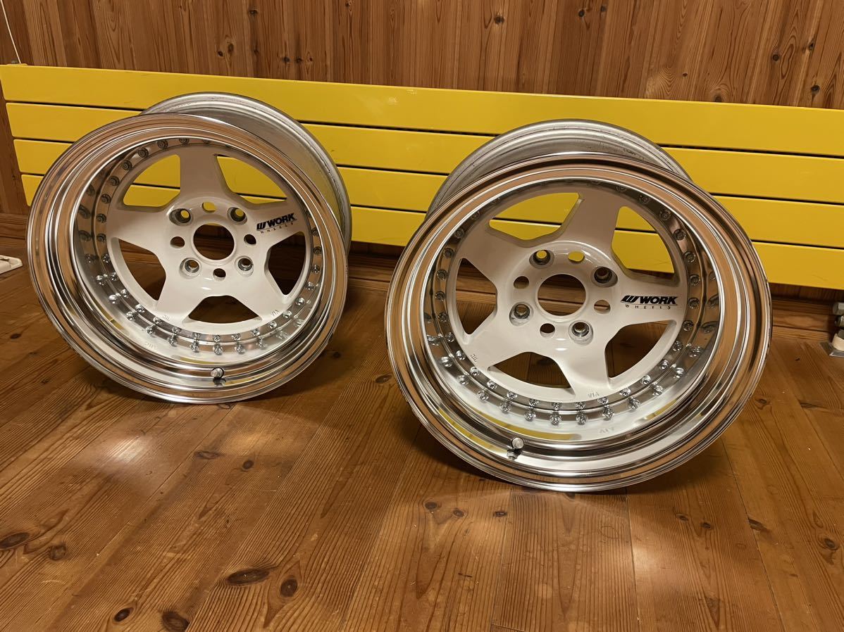 WORK MEISTER CR01 15インチ8.5J -35 4H 114.3 ワークマイスター AE86