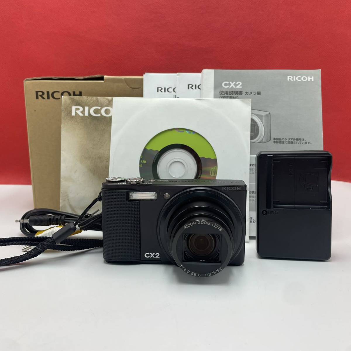 ☆A RICOH CX2 ブラック コンパクトカメラ デジタルカメラ シャッター 