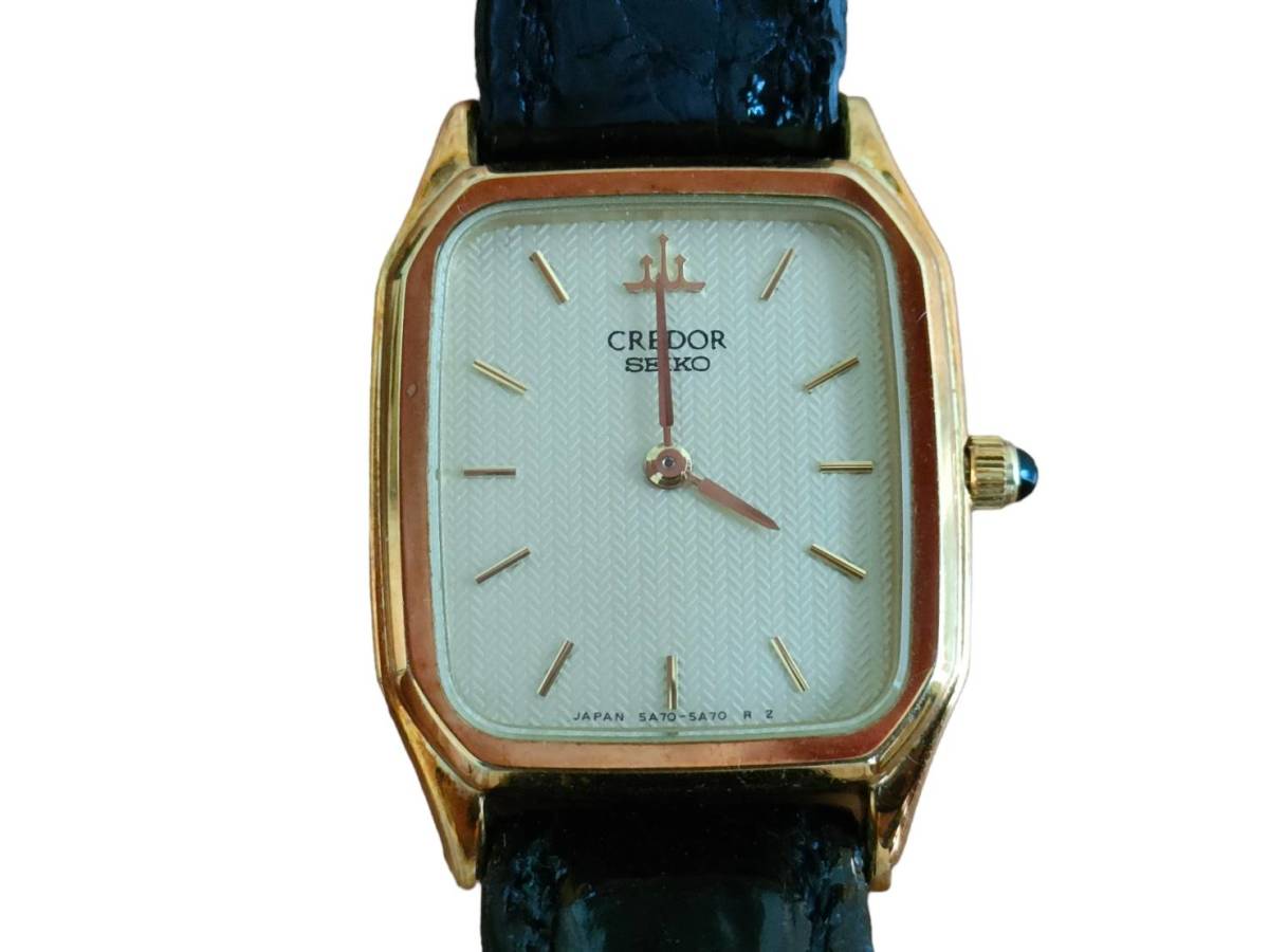 1000円～売り切り】SEIKO セイコー CREDOR クレドール 18KT 5A70-3A30 