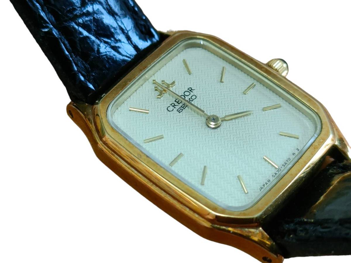 1000円～売り切り】SEIKO セイコー CREDOR クレドール 18KT 5A70-3A30 