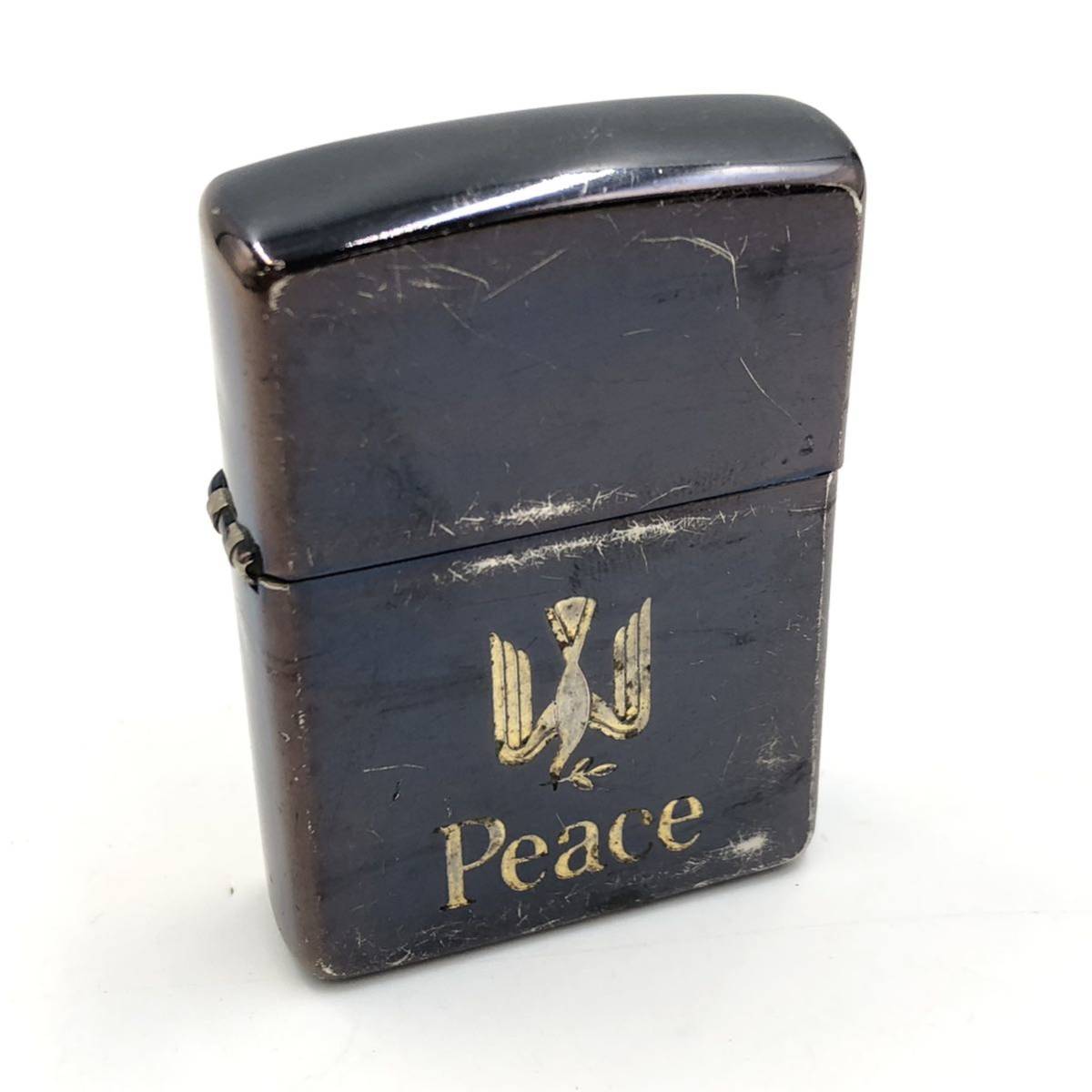 8.10OB-E277☆ZIPPO Peace☆ピース ジッポ ジッポー 1995年製 オイル 