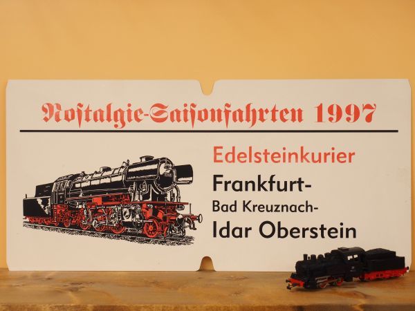 DB ドイツ国鉄 サボ 1997年特別運行蒸気機関車 Edelsteinkurier号