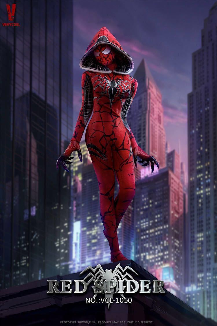 新品ジェシカアルバRED SPIDER フィギュア VCL-1010 Yahoo!オークション - VERYCOOL 1/6 スカーレット スパイダー 未開封新
