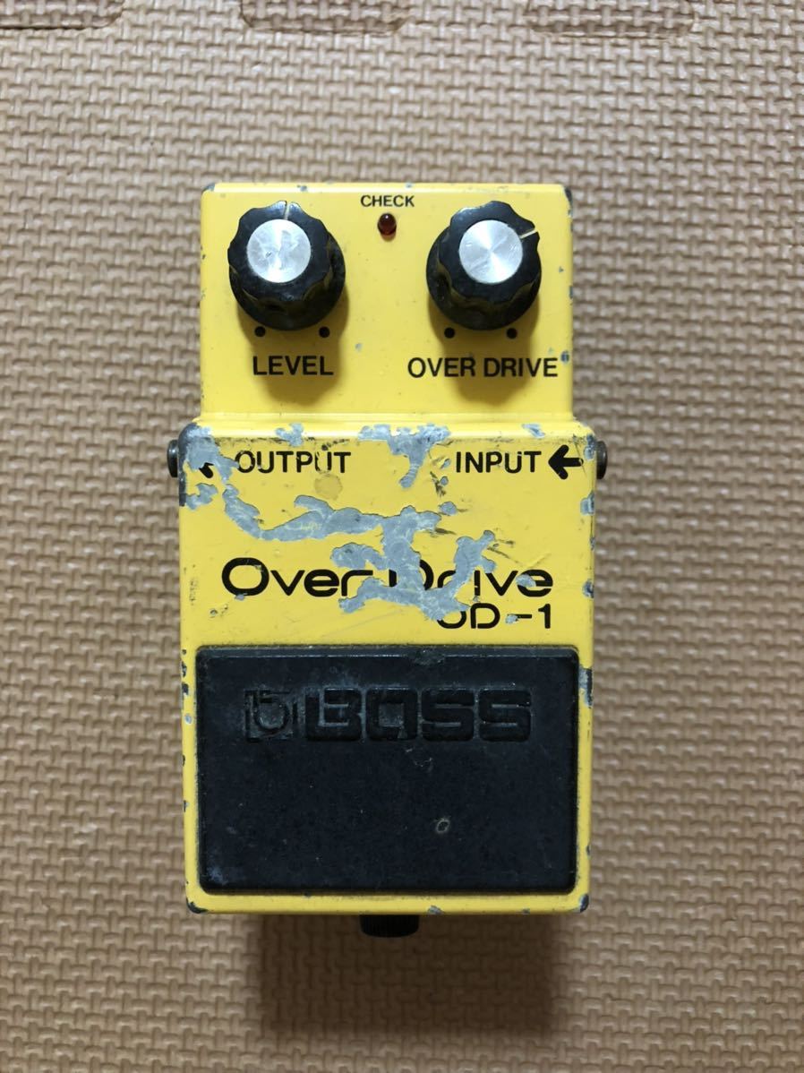 BOSS エフェクター Over Drive (OD-1) 日本製 1981年製 NEC C4558C搭載