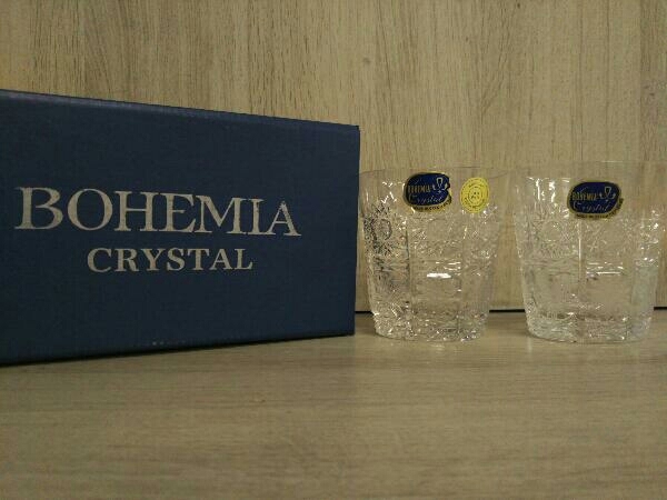 BOHEMIA CRYSTAL ボヘミア クリスタル ペアロックグラス ガラス ペアコップ