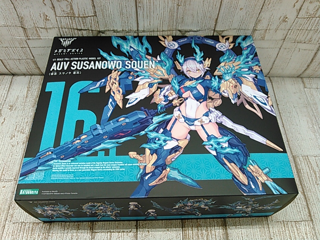 Hd5213-100♪【100】未組立 コトブキヤ メガミデバイス 1/1 皇巫 スサノヲ 蒼炎