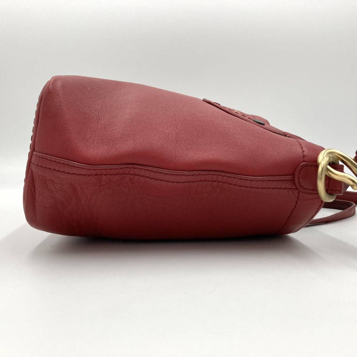 超希少】 BALLY バリー ハンドバッグ トート 2way レザー レッド 