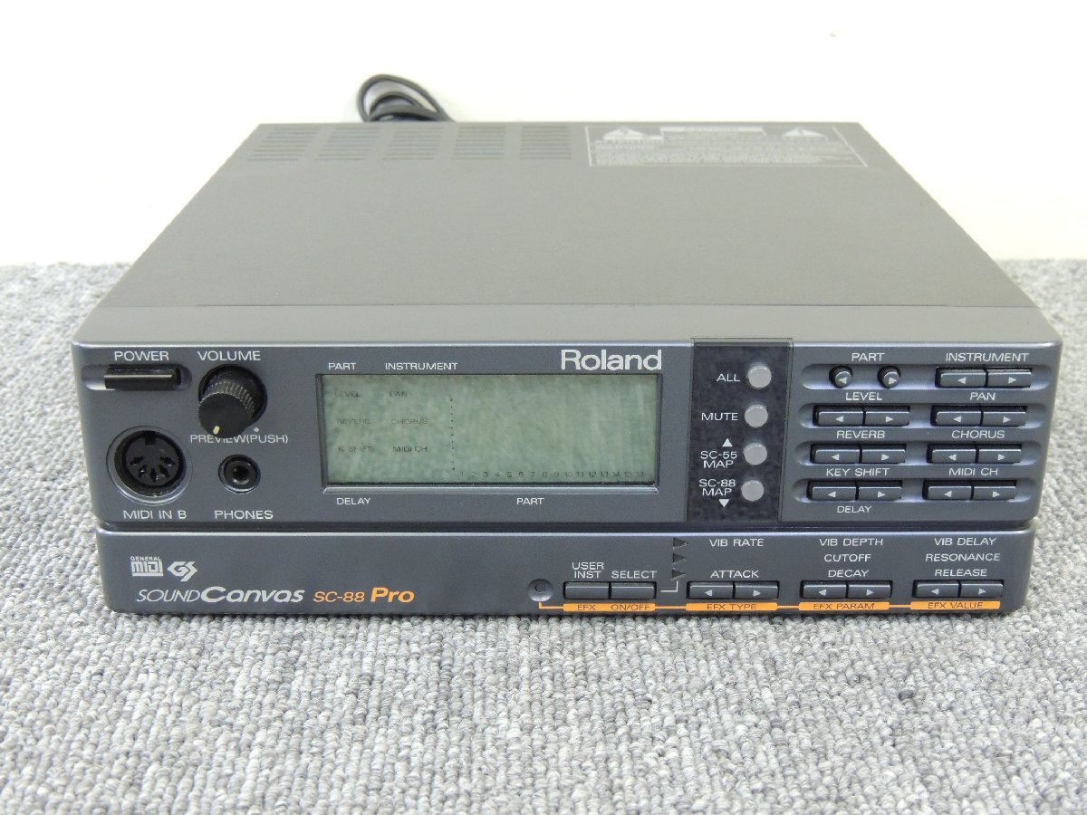 【美品】Rolandローランド音源モジュールSC8850 SoundCanvas ローランド/Roland SC-88 Pro 音源モジュール 音出し確認 現状販売