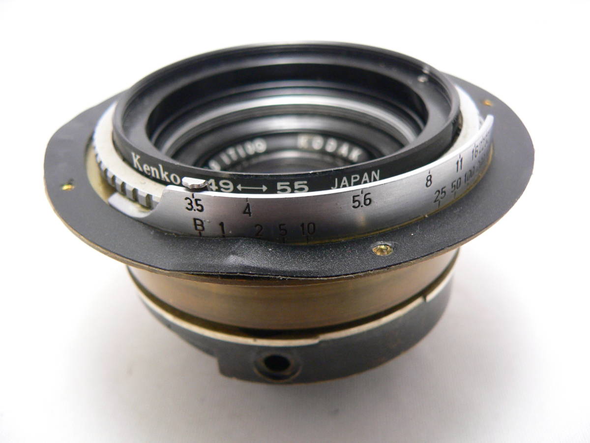 用途不明改造品 Kodak コダック メダリスト用レンズ エクター 100mmF3，5 現状品 管理B-4 中判カメラ「KODAK コダック メダリスト」 オリンパス カメラ修理屋の気まぐれBLOG レンズ交換