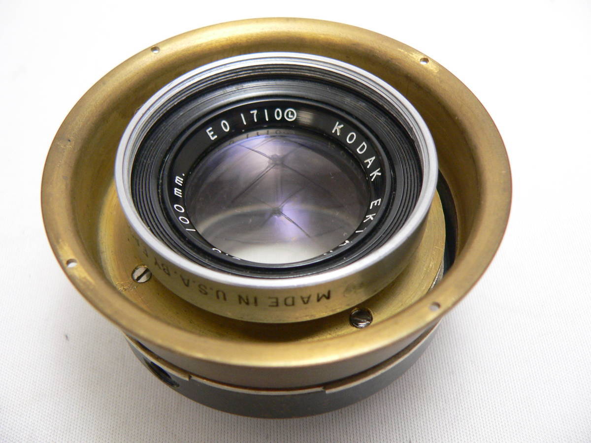 用途不明改造品 Kodak コダック メダリスト用レンズ エクター 100mmF3，5 現状品 管理B-4 中判カメラ「KODAK コダック メダリスト」 オリンパス カメラ修理屋の気まぐれBLOG レンズ交換
