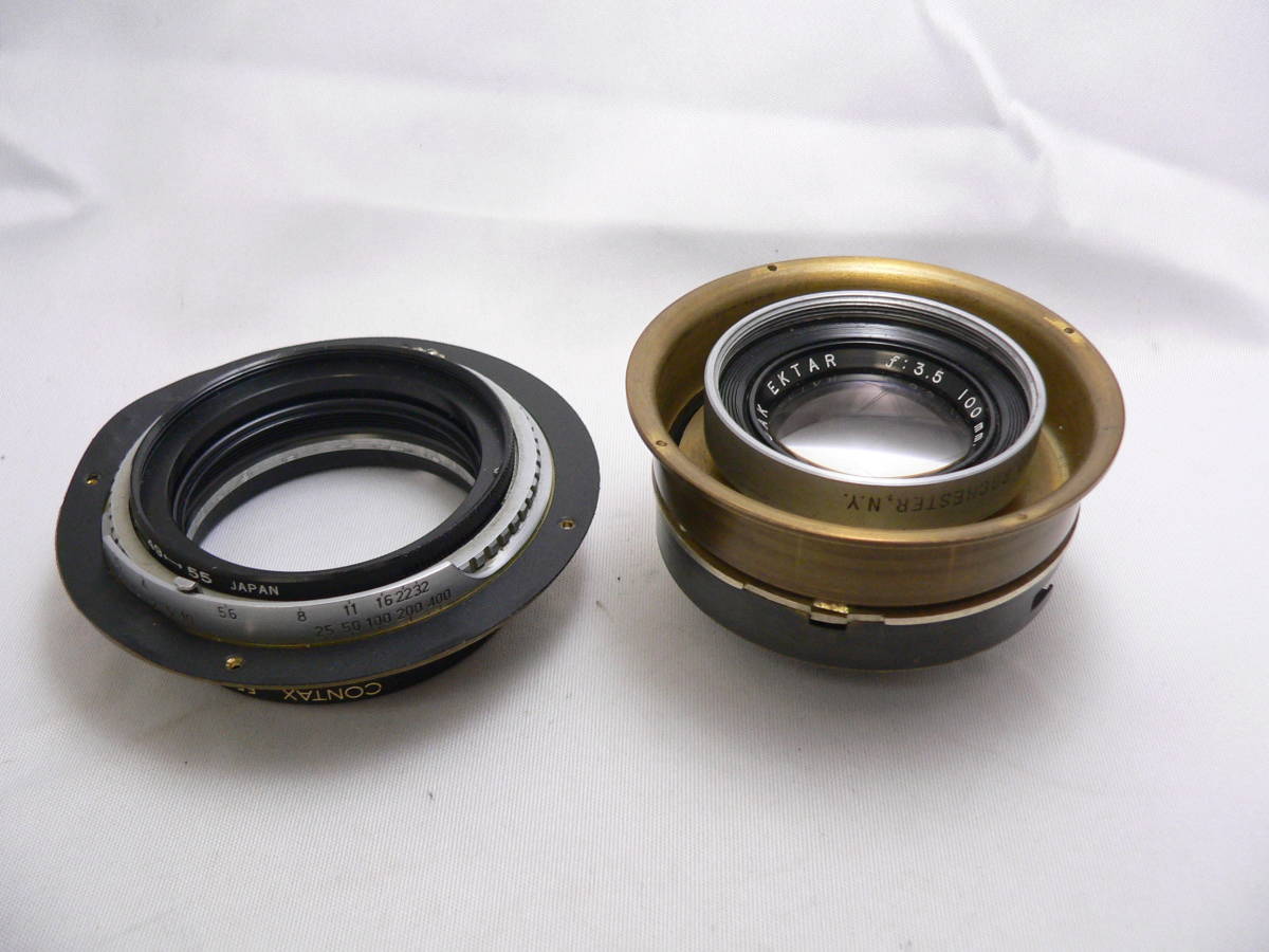 用途不明改造品 Kodak コダック メダリスト用レンズ エクター 100mmF3，5 現状品 管理B-4 中判カメラ「KODAK コダック メダリスト」 オリンパス カメラ修理屋の気まぐれBLOG レンズ交換