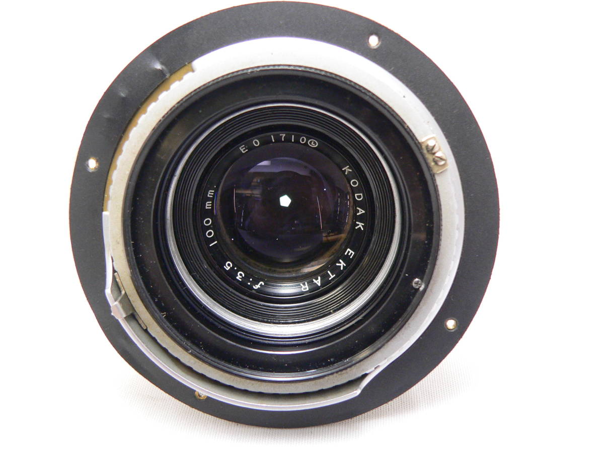用途不明改造品 Kodak コダック メダリスト用レンズ エクター 100mmF3，5 現状品 管理B-4 中判カメラ「KODAK コダック メダリスト」 オリンパス カメラ修理屋の気まぐれBLOG レンズ交換