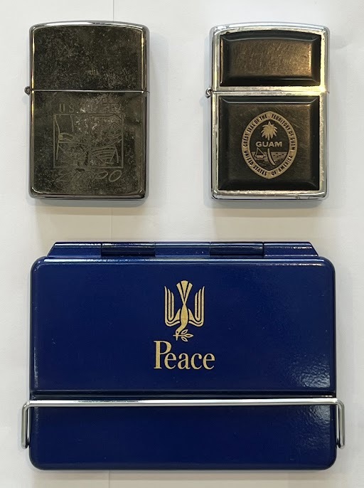 JBI 2103 1円〜 ZIPPO ジッポー 2点まとめ & Peaceケース 1988 JBI 2103 1円〜 ZIPPO ジッポー 2点まとめ & Peaceケース 1988