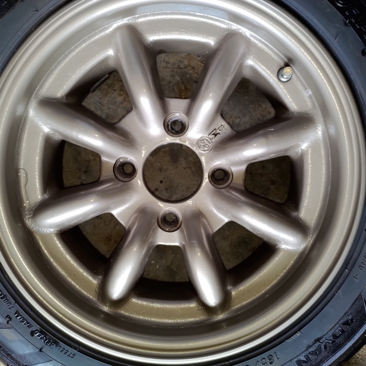 ワタナベ メッキホイール pcd100 4穴 4本セット watanabe 味気