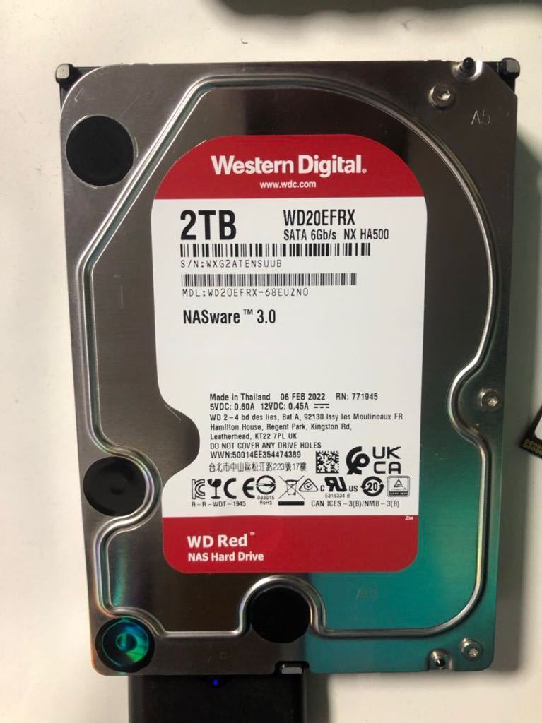HDD 3.5インチ　SATA 2TB 確認済み