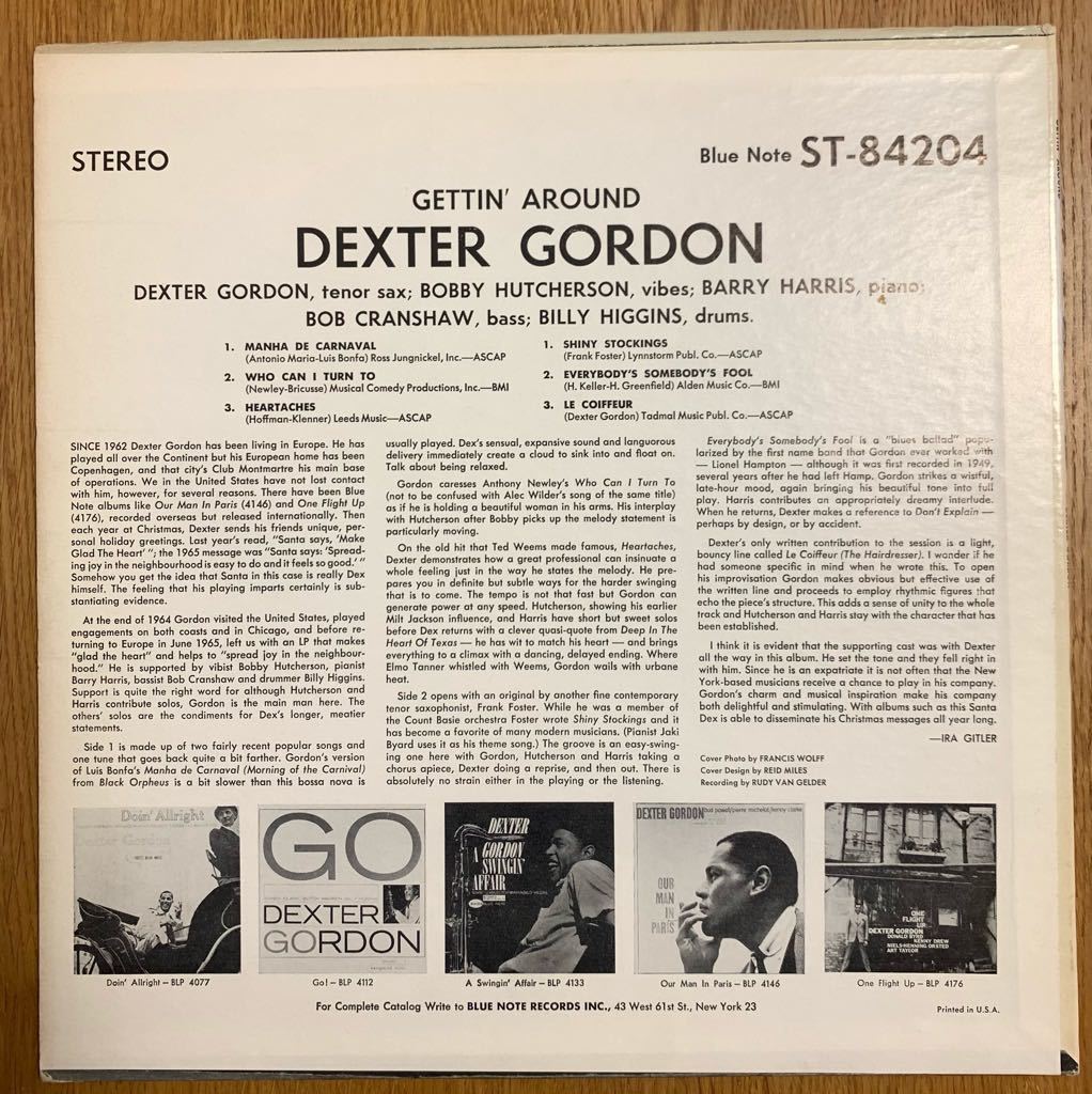 レコード デクスター・ゴードン他サイン入りLPレコード②