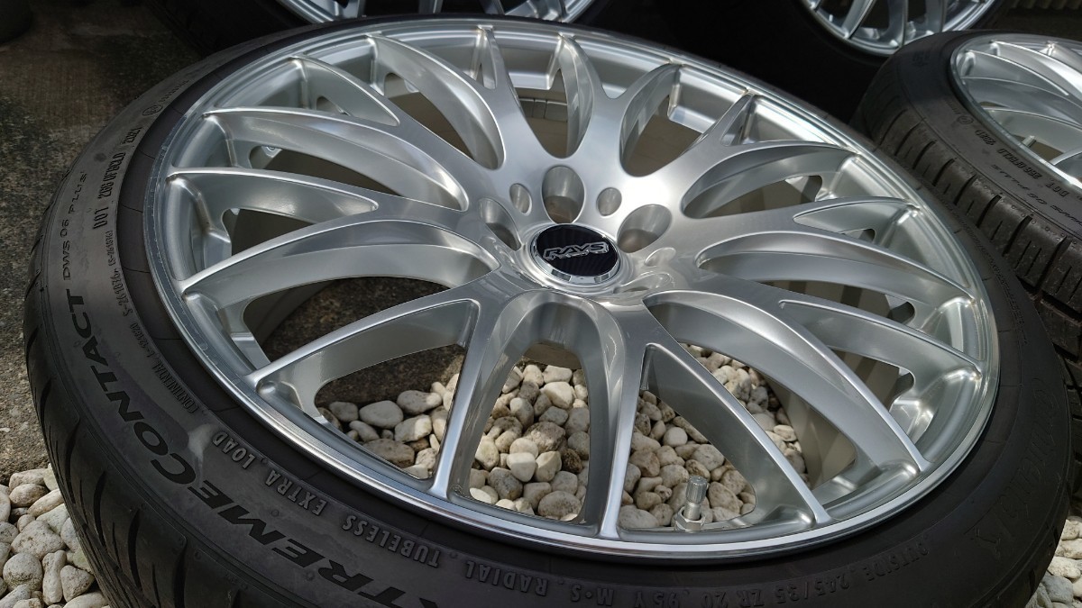 RAYS HOMURA2x9 9Jインセット30 フェイス2 245/35R20 コンチネンタル